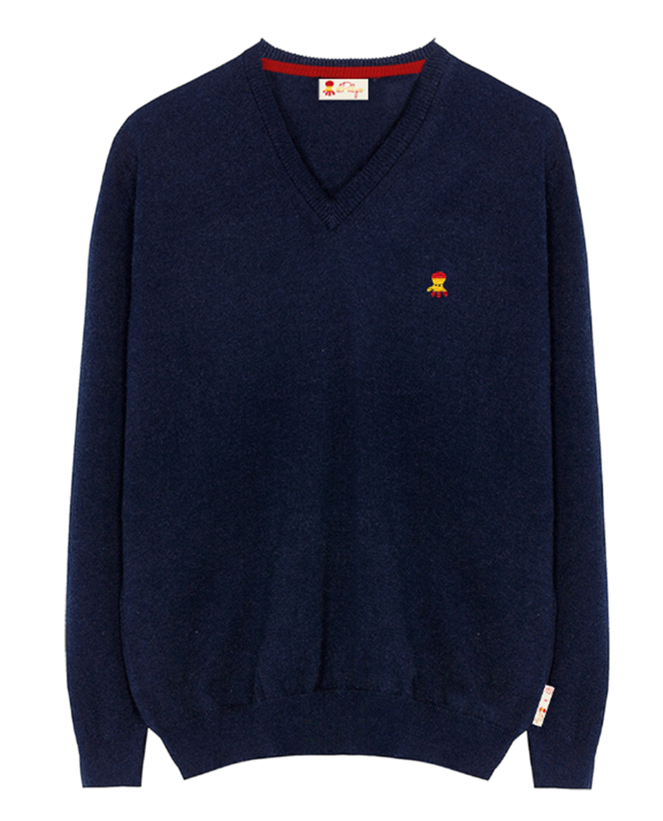 RFEF NAVY BLUE V-NECK JERSEY