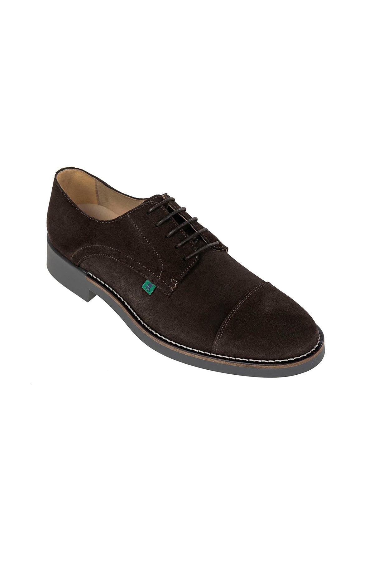 Zapato blucher suela de goma marrón