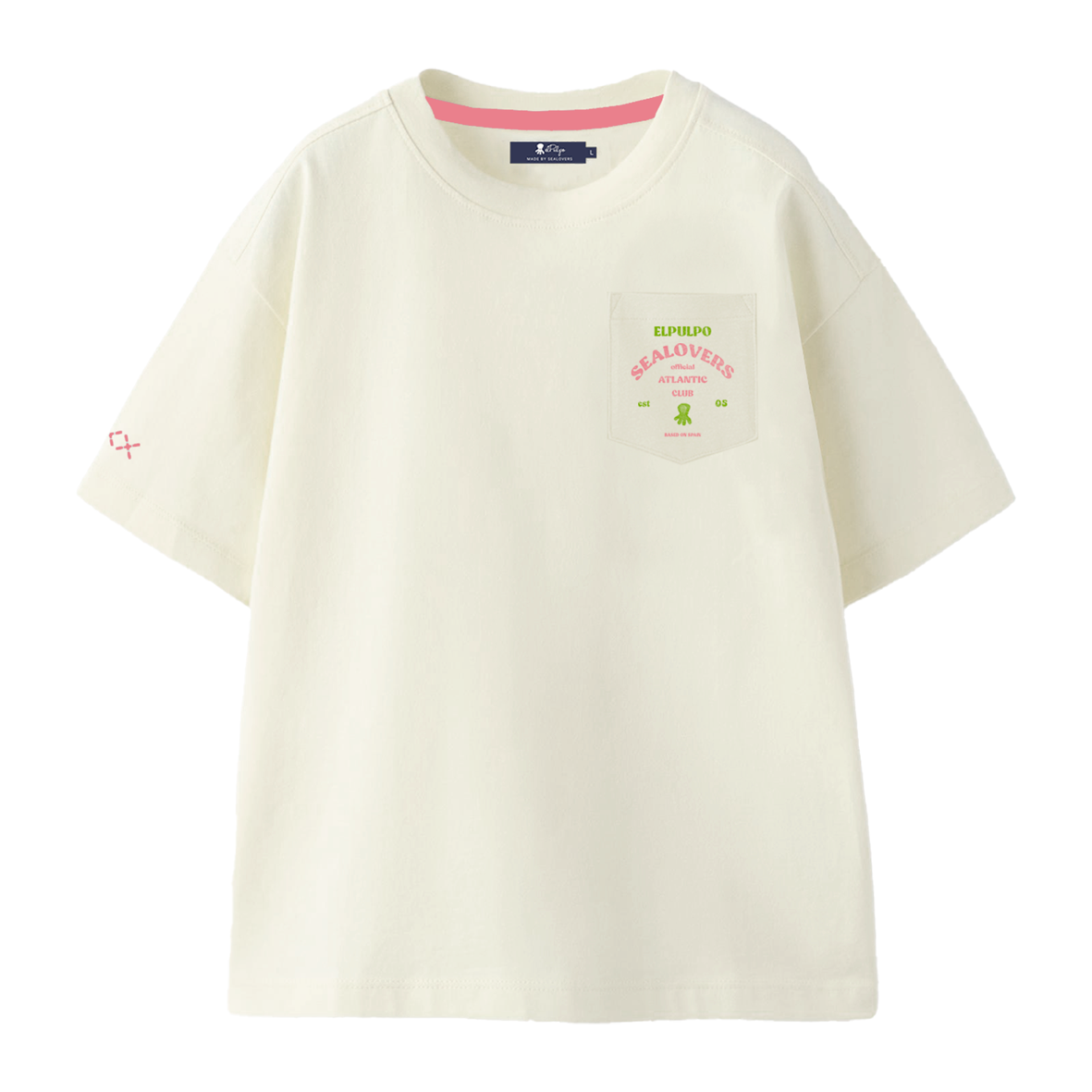 KIDS OVERSIZE SEALOVERS CLUB OFF-WHITE T-SHIRT
