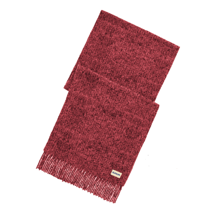 BUFANDA NIÑO PUNTO JASPEADO GRANATE