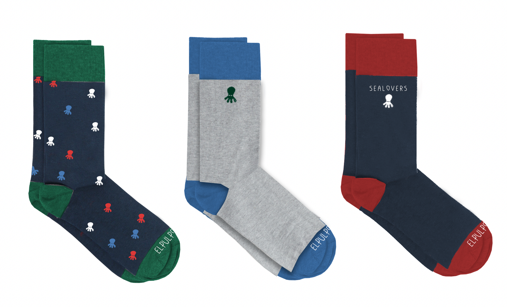 PACK CALCETINES SEALOVERS ESSENTIALS MULTICOLOR