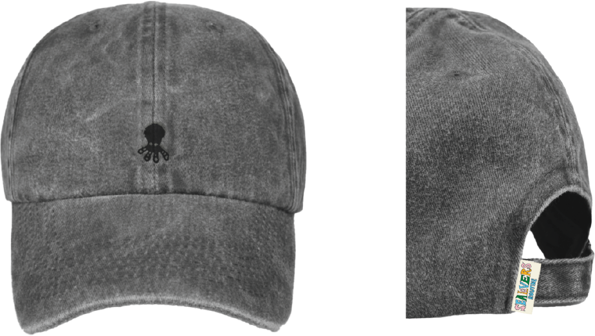 ELPULPO CHILDREN'S CAP WITH ANTHRACITE TONE WASHED EFFECT