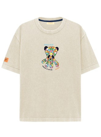 CAMISETA NIÑO GLASS COLOURS BLANCO ROTO