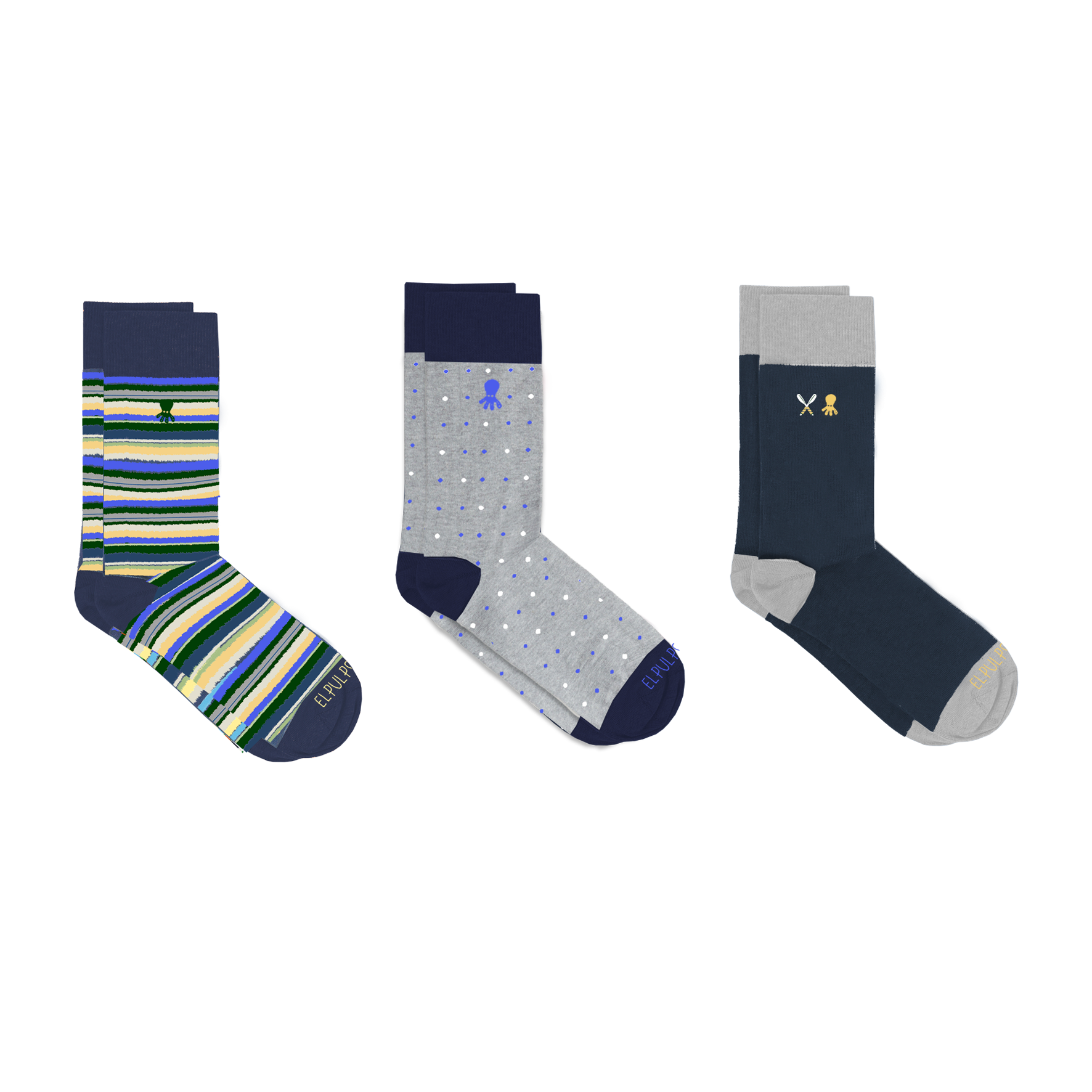 PACOTE DE MEIAS MULTICOLORES DE INVERNO ACONCHEGANTES