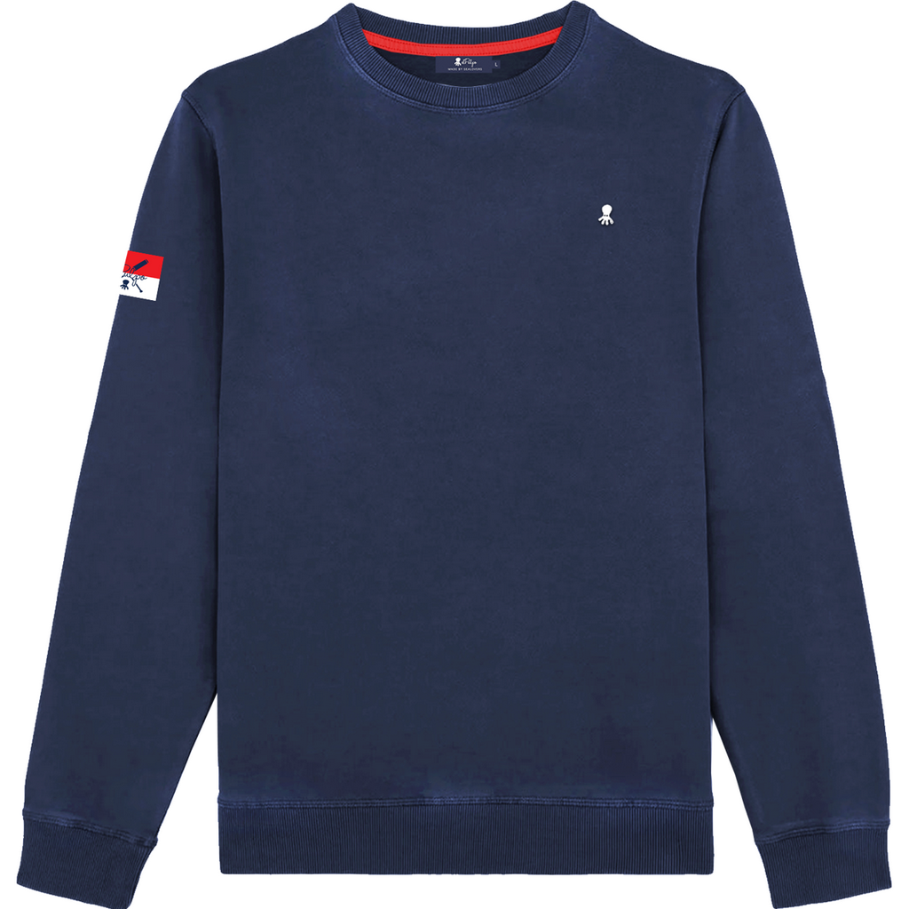 SUDADERA PARCHE BANDERA AZUL MARINO DELAVÉ