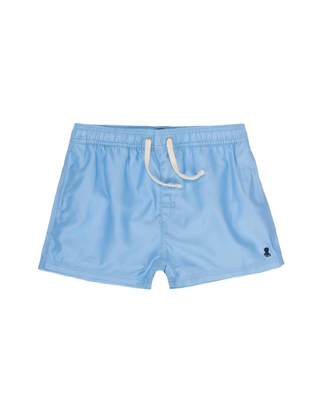 BASIC LOGO BOY'S SWIMSUIT SKY BLUE