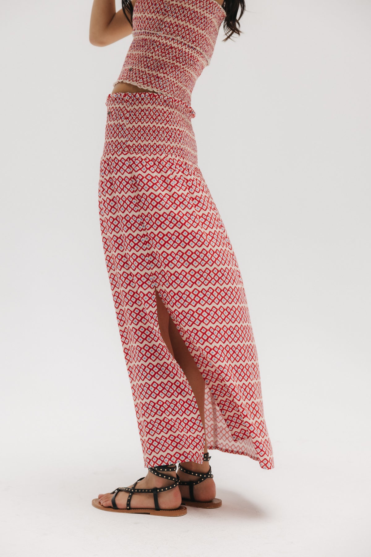 FALDA TEEN LARGA ESTAMPADO CEREZA