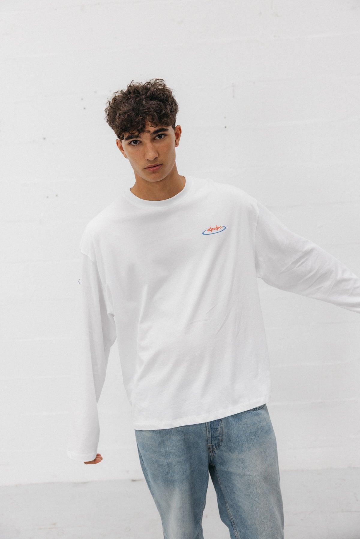 CAMISETA MANGA LARGA UNISEX NORTH POLE BLANCO PURO