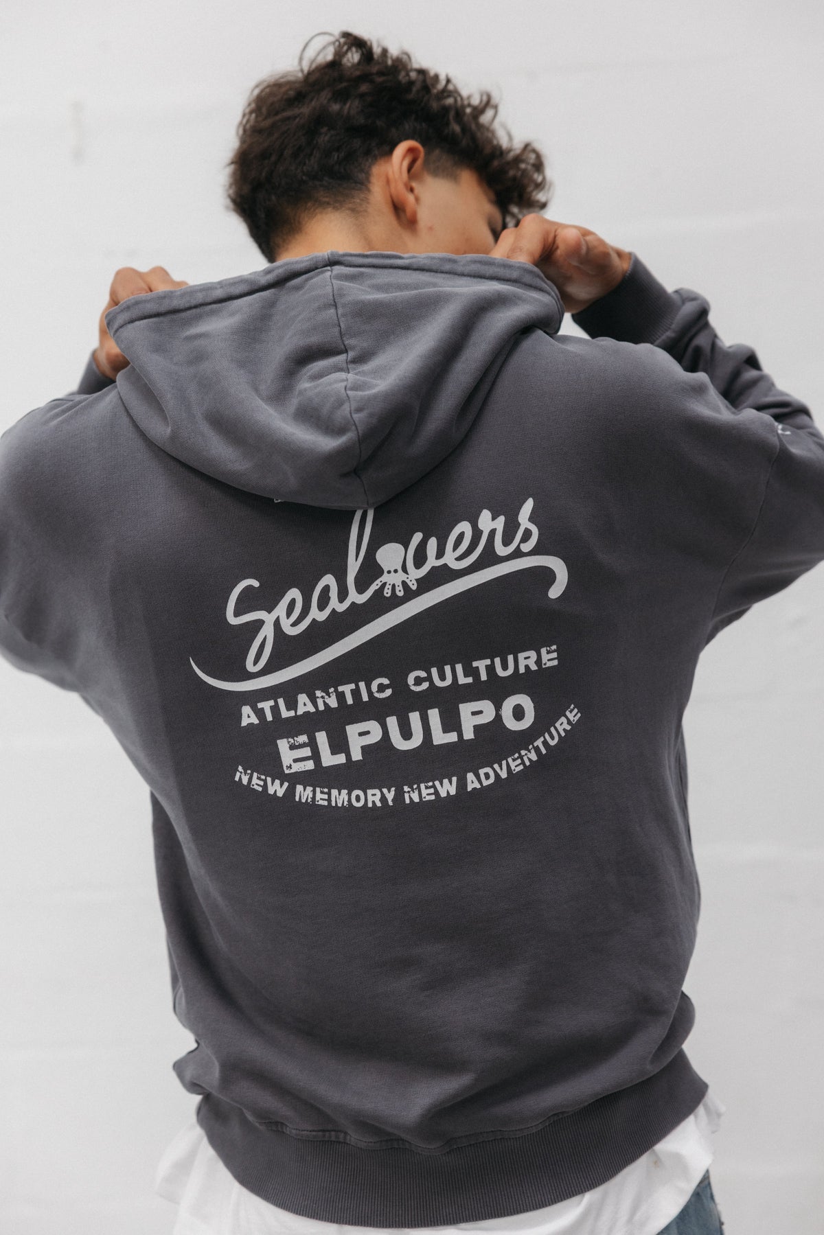 SUDADERA CAPUCHA UNISEX ATLANTIC CULTURE ANTRACITA