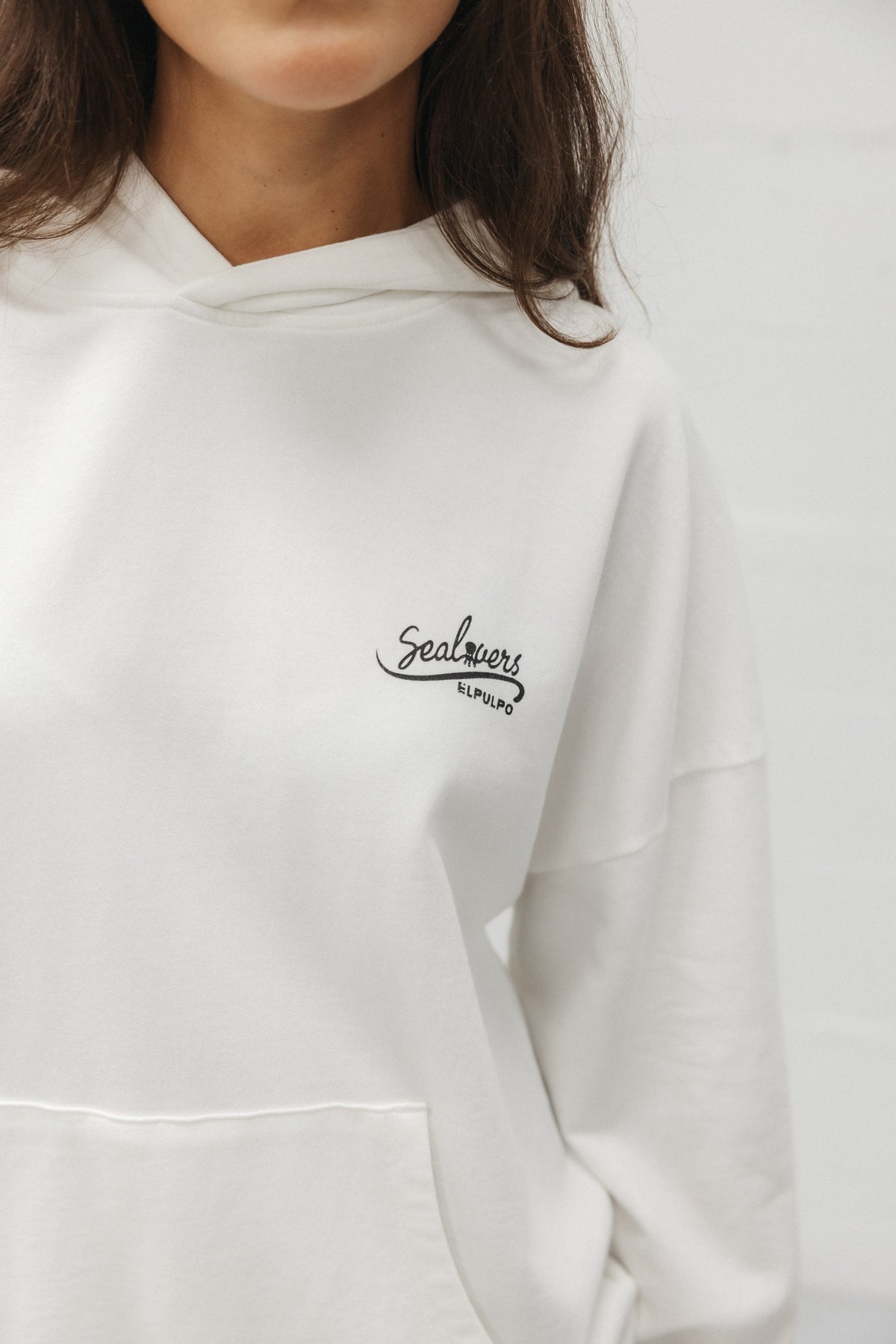 SUDADERA CAPUCHA UNISEX ATLANTIC CULTURE BLANCO ROTO