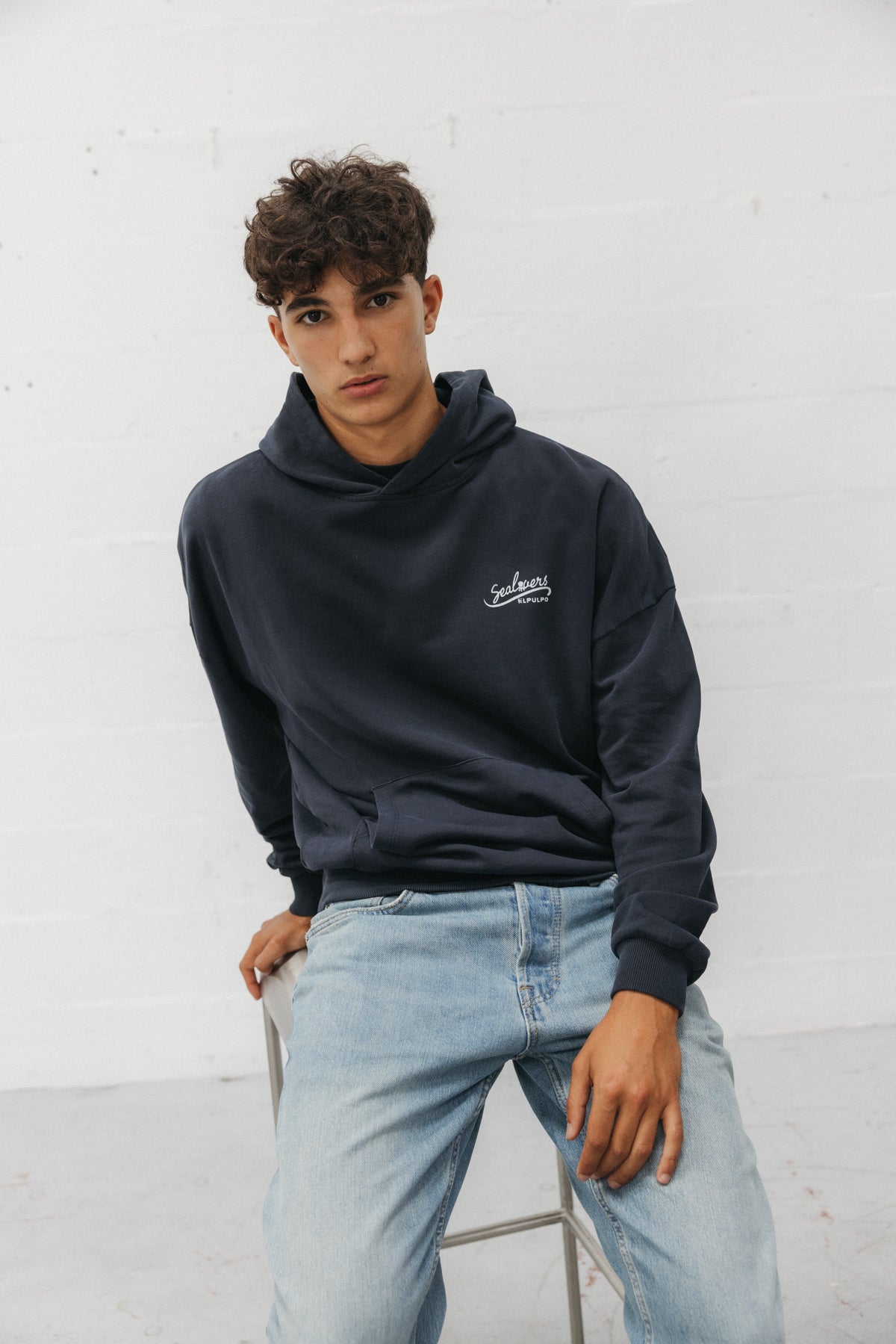 SUDADERA CAPUCHA UNISEX ATLANTIC CULTURE AZUL MARINO DELAVÉ