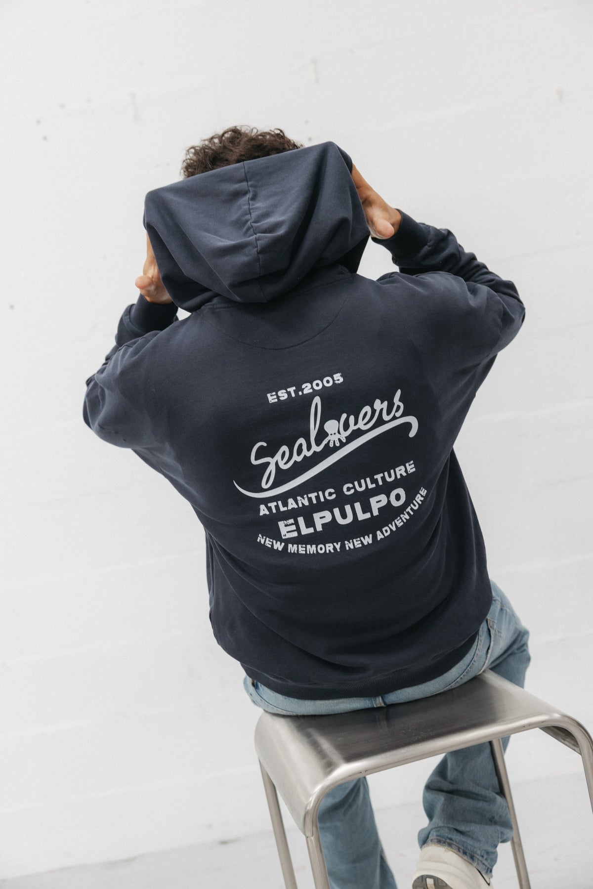 SUDADERA CAPUCHA UNISEX ATLANTIC CULTURE AZUL MARINO DELAVÉ