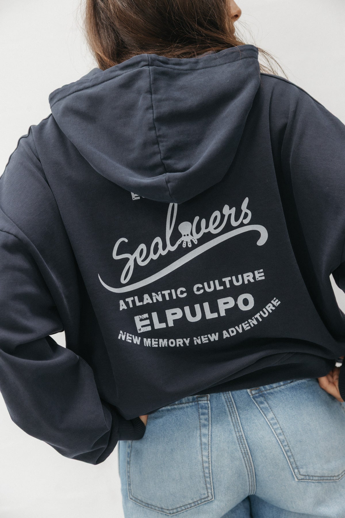 SUDADERA CAPUCHA UNISEX ATLANTIC CULTURE AZUL MARINO DELAVÉ