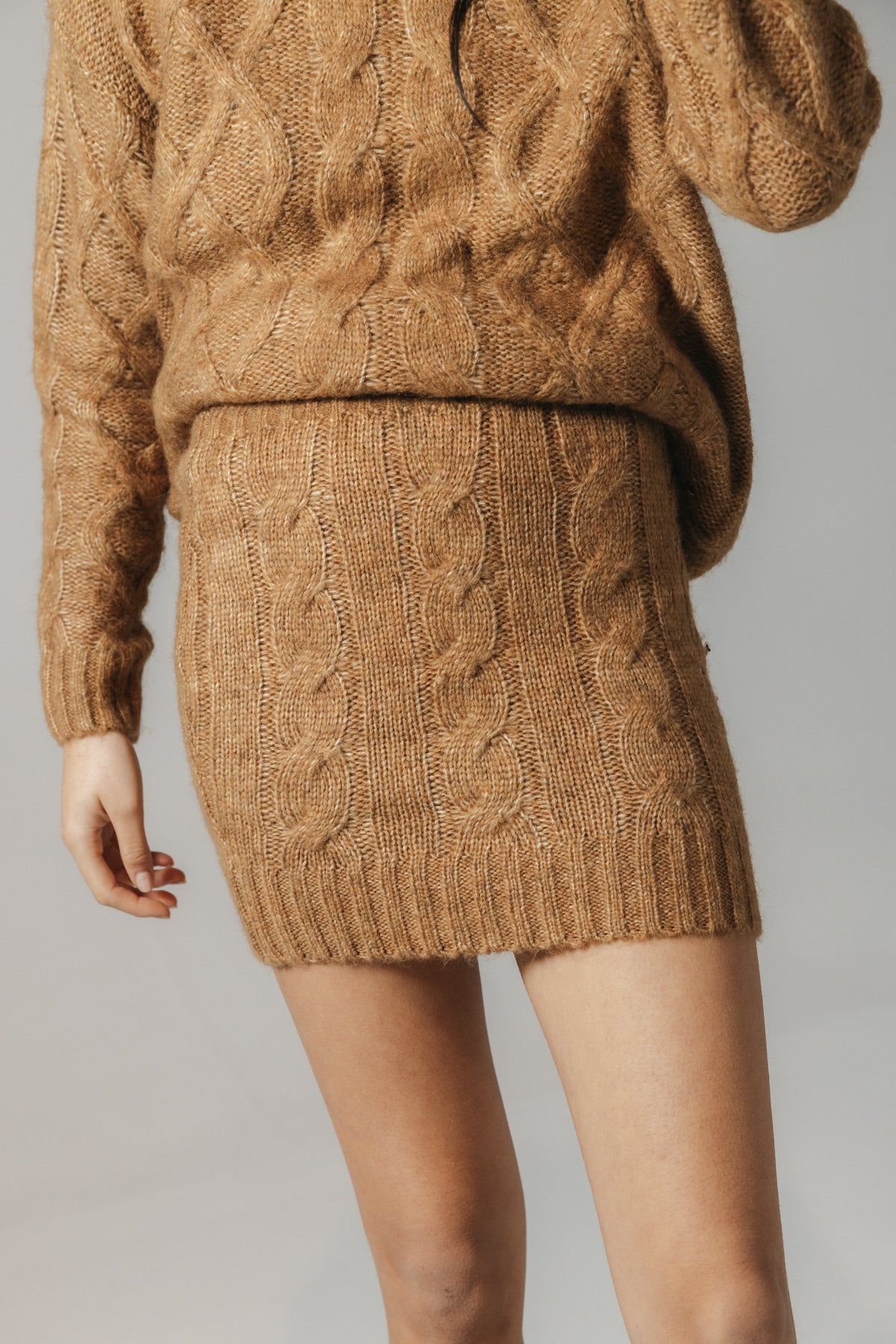 FALDA TEEN MINI OCHOS CAMEL