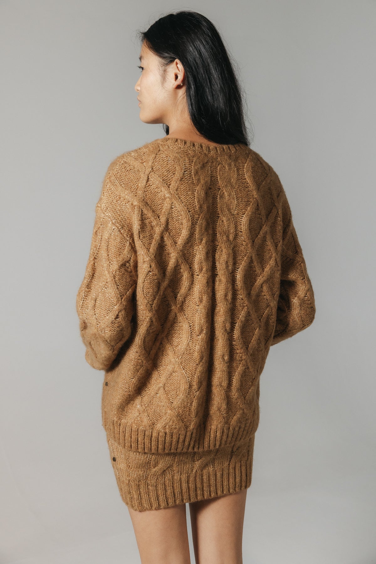 FALDA TEEN MINI OCHOS CAMEL