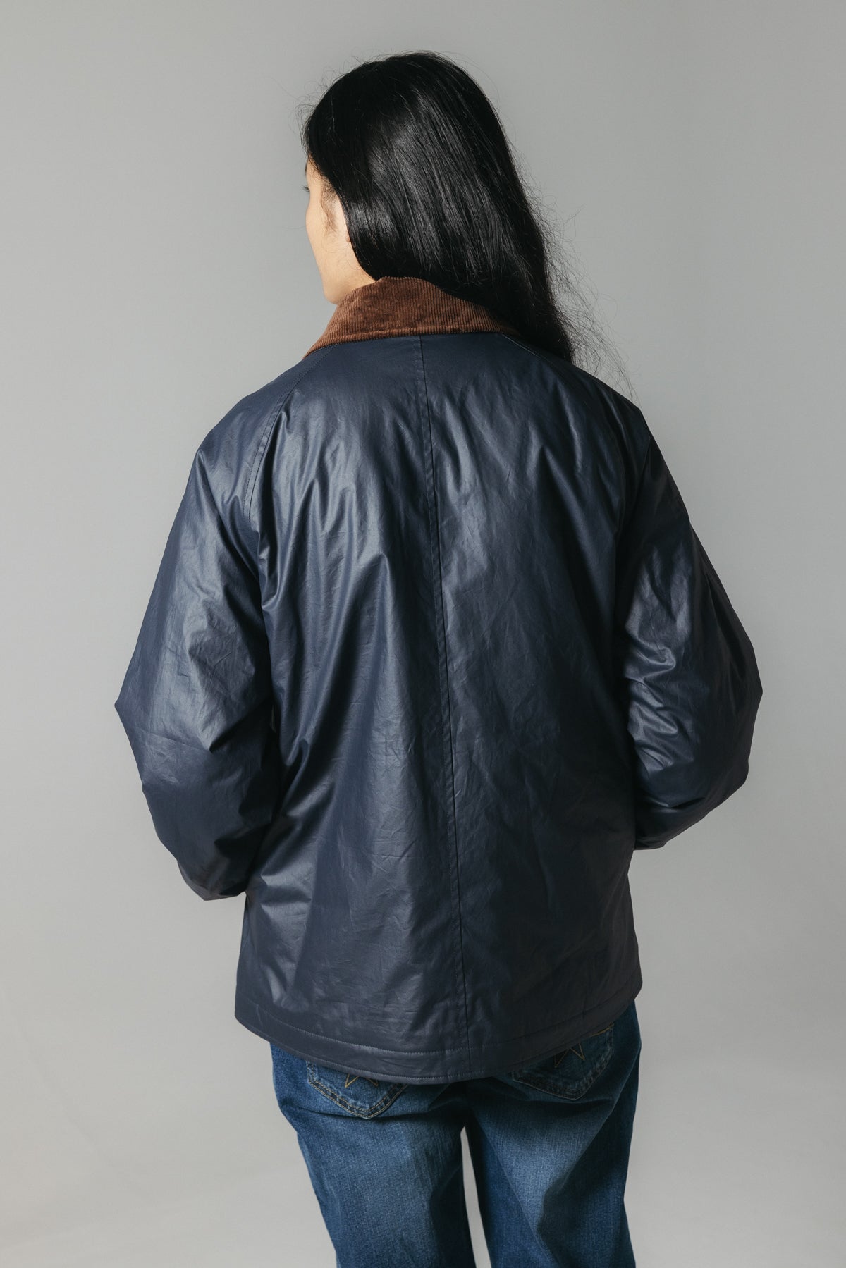 CHAQUETA TEEN ENCERADA NEW AZUL MARINO