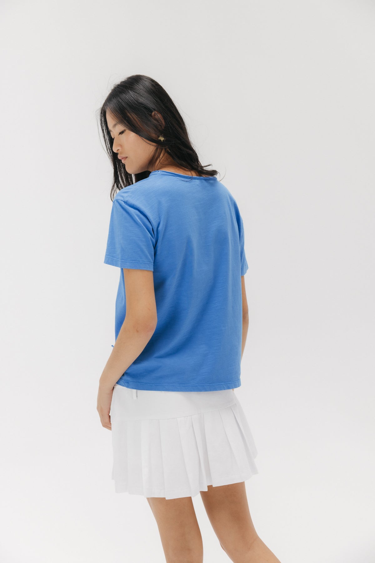 FALDA TEEN TABLAS BLANCO PURO