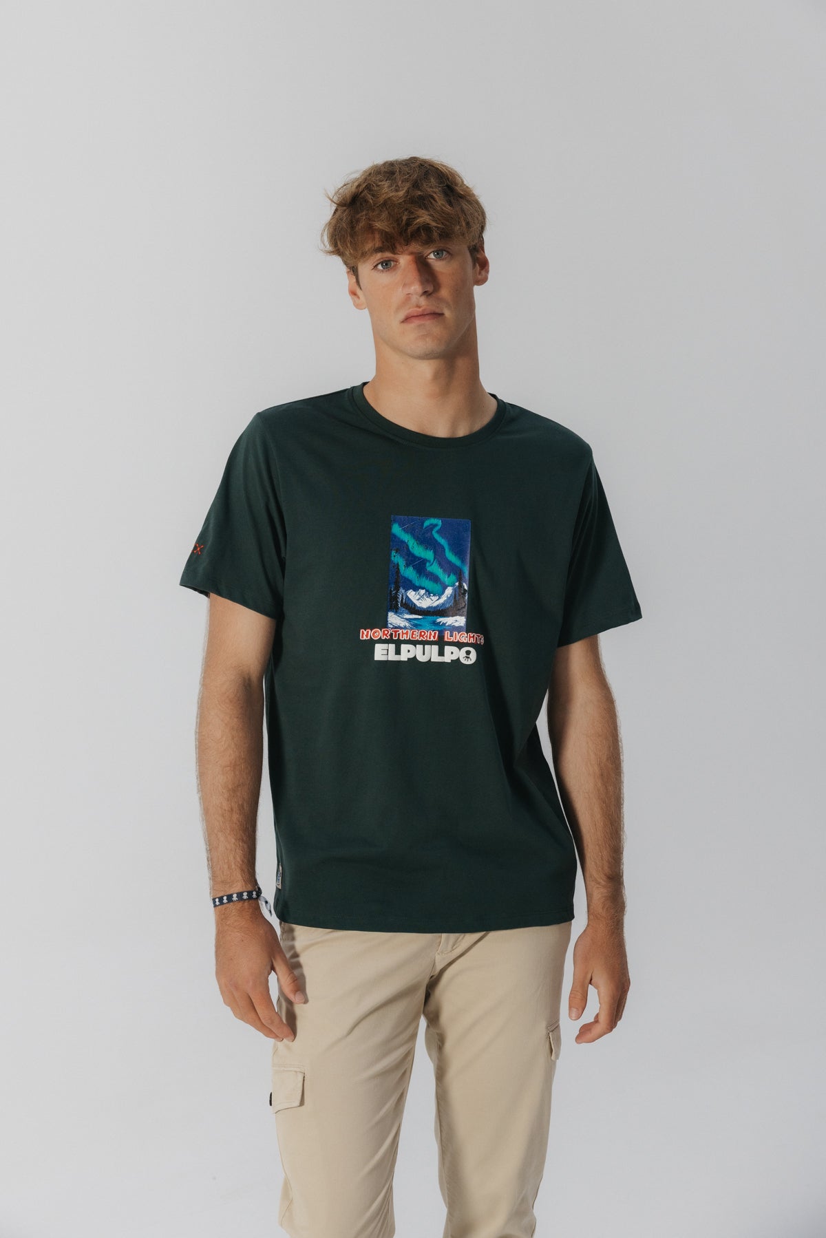 CAMISETA NORTHERN LIGHTS VERDE BOTELLA