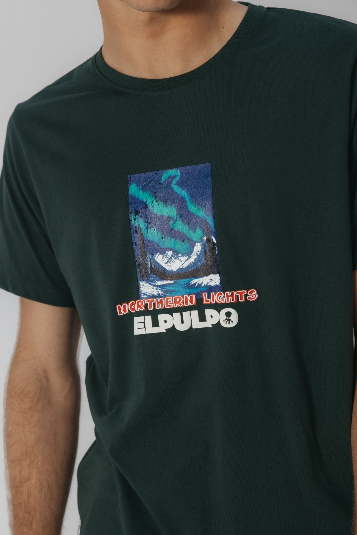 CAMISETA NORTHERN LIGHTS VERDE BOTELLA