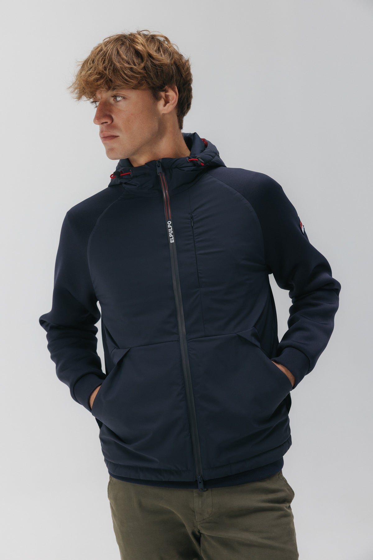 CHAQUETA COMBINADA AZORES AZUL MARINO