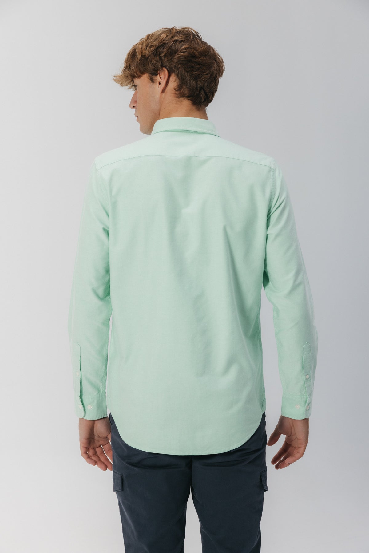CAMISA CASUAL OXFORD CONTINUIDAD VERDE