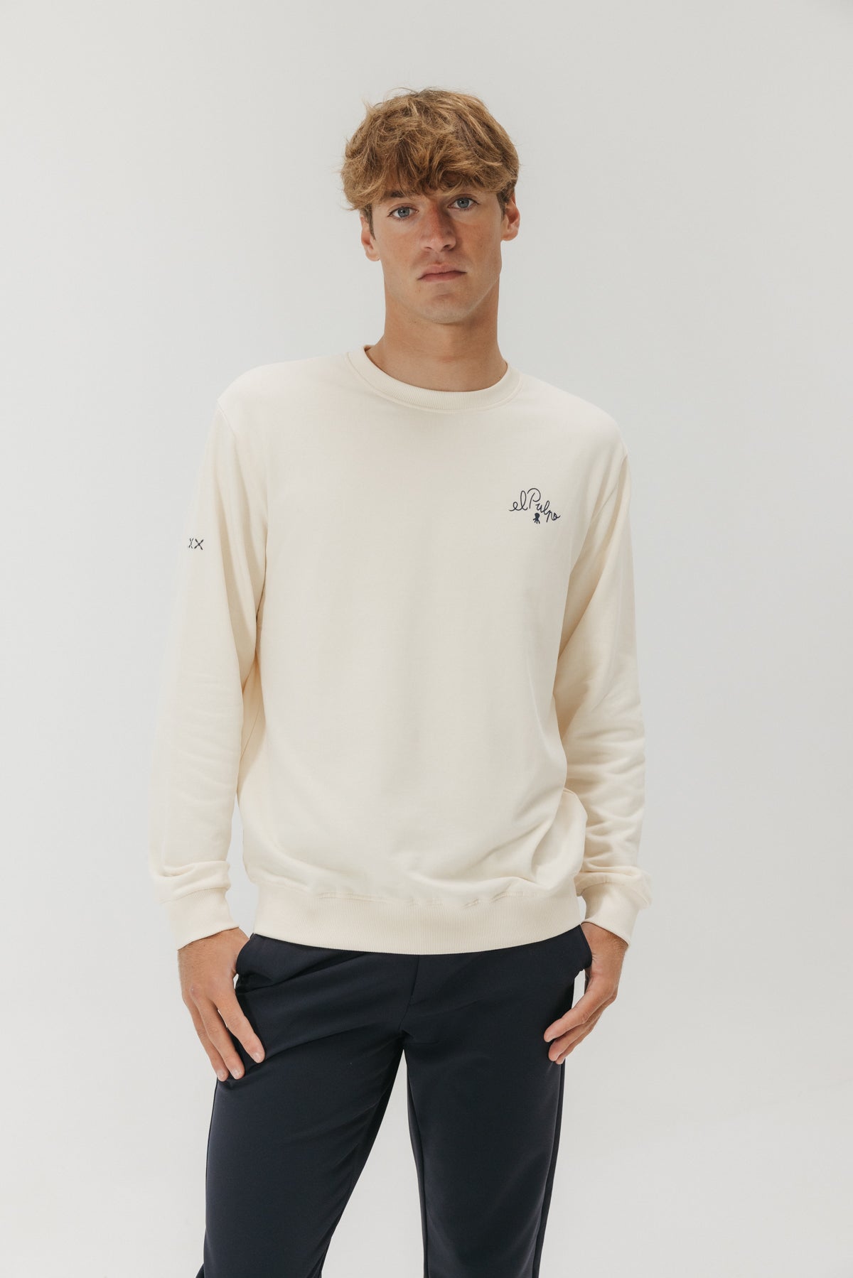 SUDADERA ELPULPO ARCTIC CLUB BLANCO ROTO