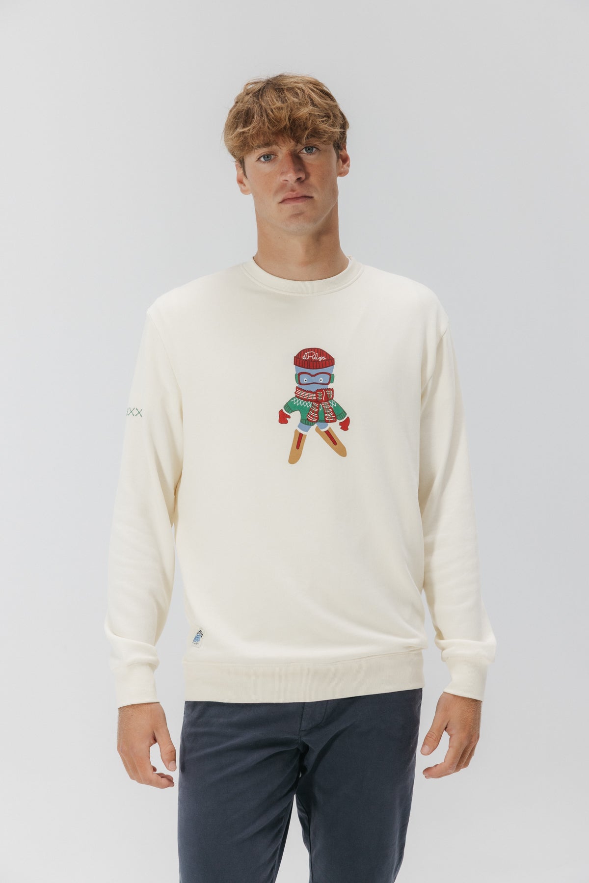 SUDADERA ELPULPO SKI BLANCO ROTO