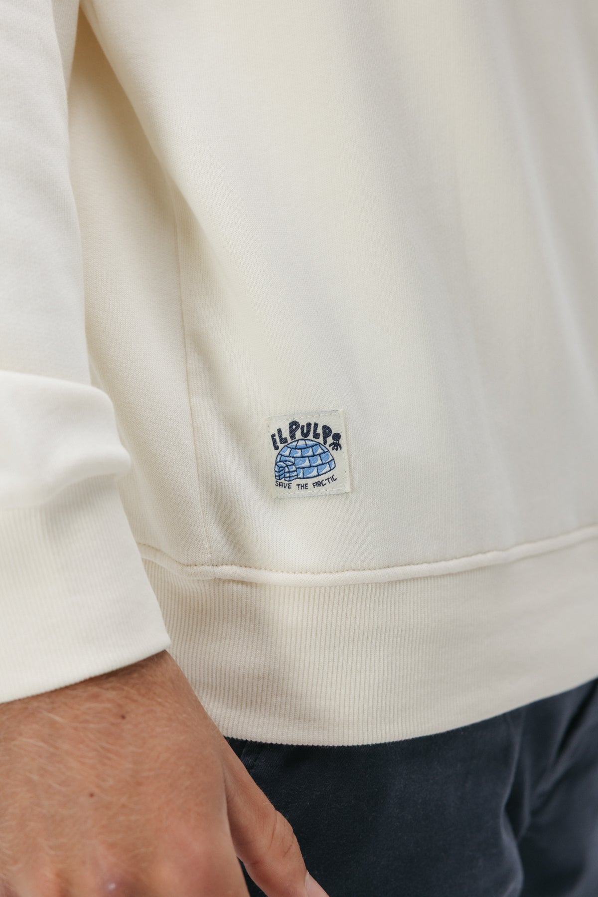 SUDADERA ELPULPO SKI BLANCO ROTO