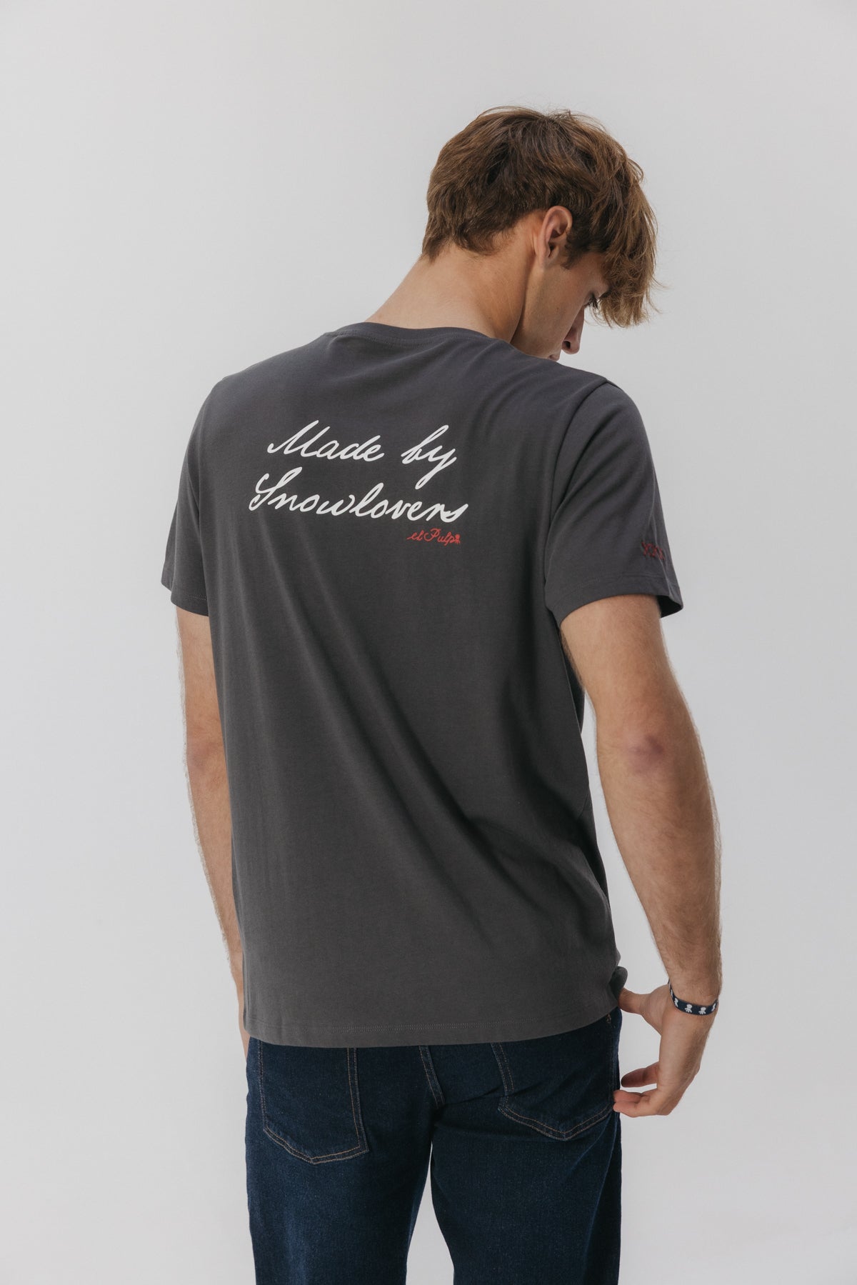 CAMISETA MADE BY SNOWLOVERS ANTRACITA