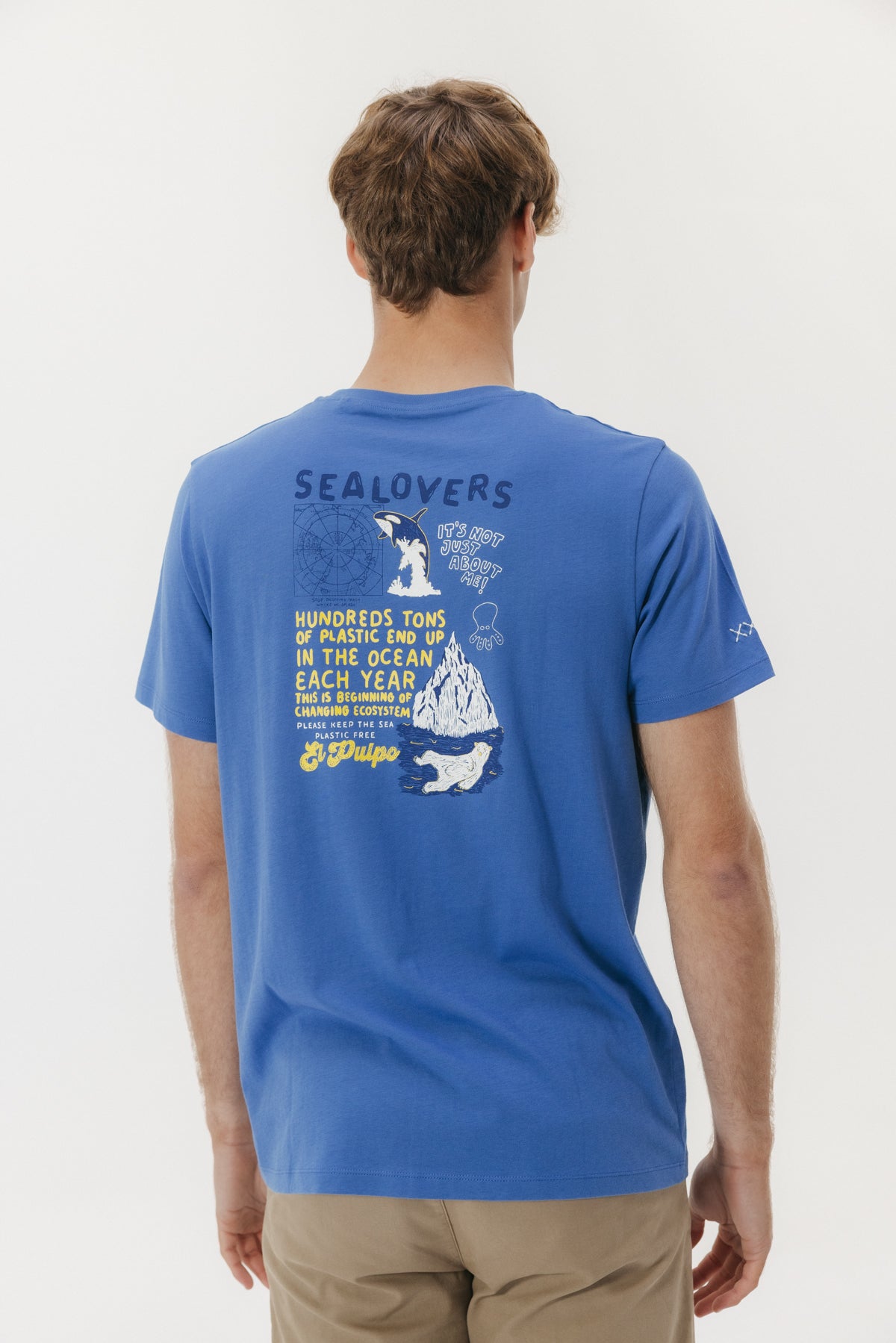 CAMISETA SEALOVERS RESOURCES AZUL ELÉCTRICO