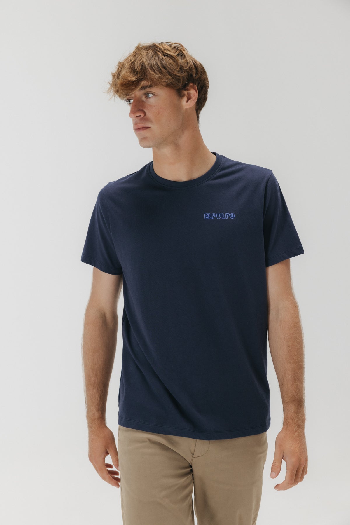 CAMISETA REMOS DESGASTADO AZUL MARINO DELAVÉ