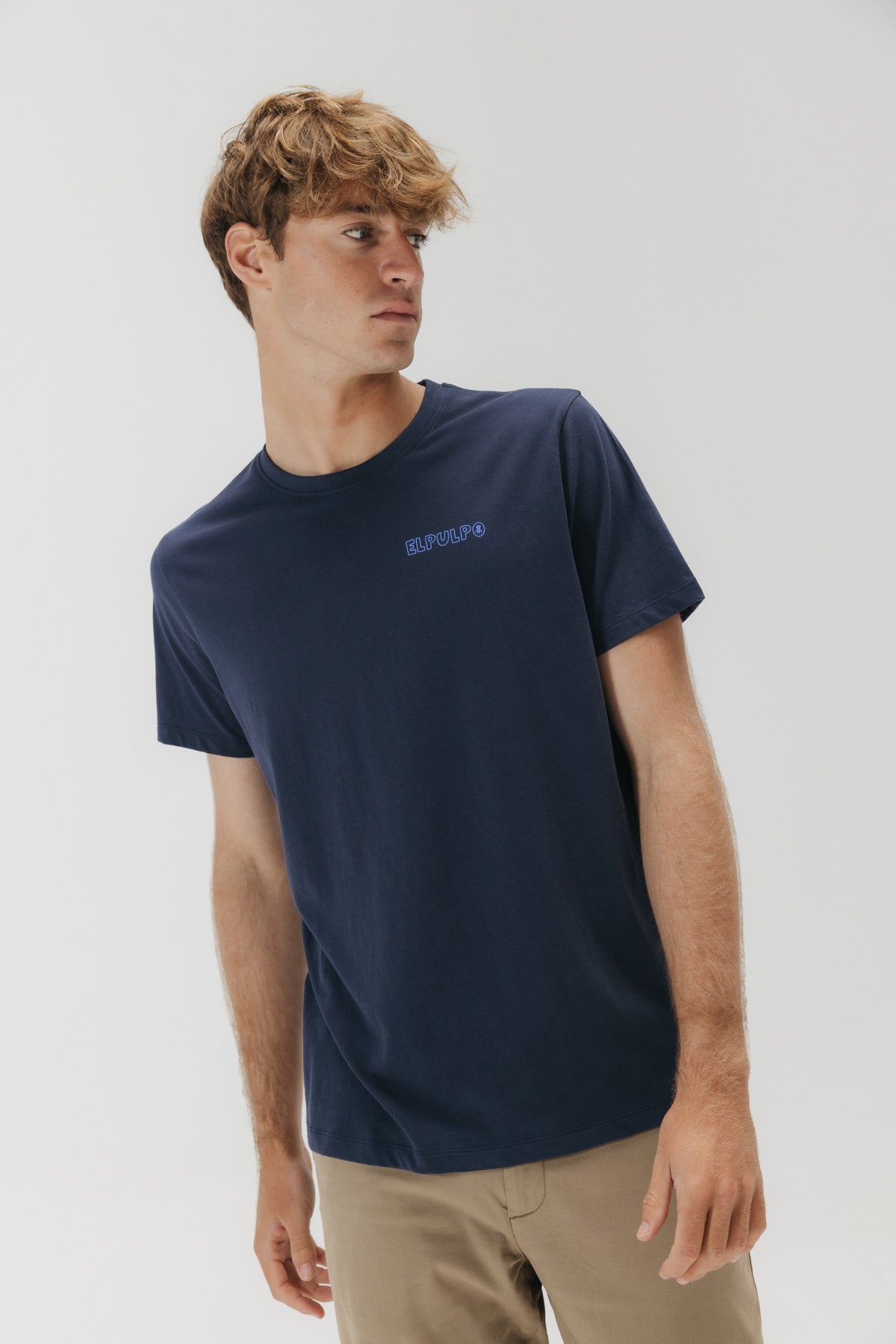 CAMISETA REMOS DESGASTADO AZUL MARINO DELAVÉ