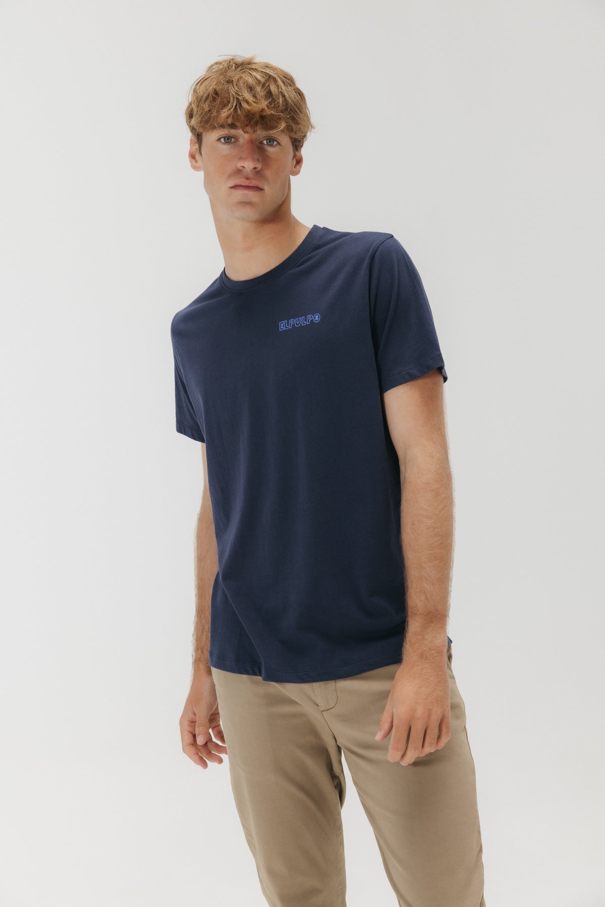 CAMISETA REMOS DESGASTADO AZUL MARINO DELAVÉ