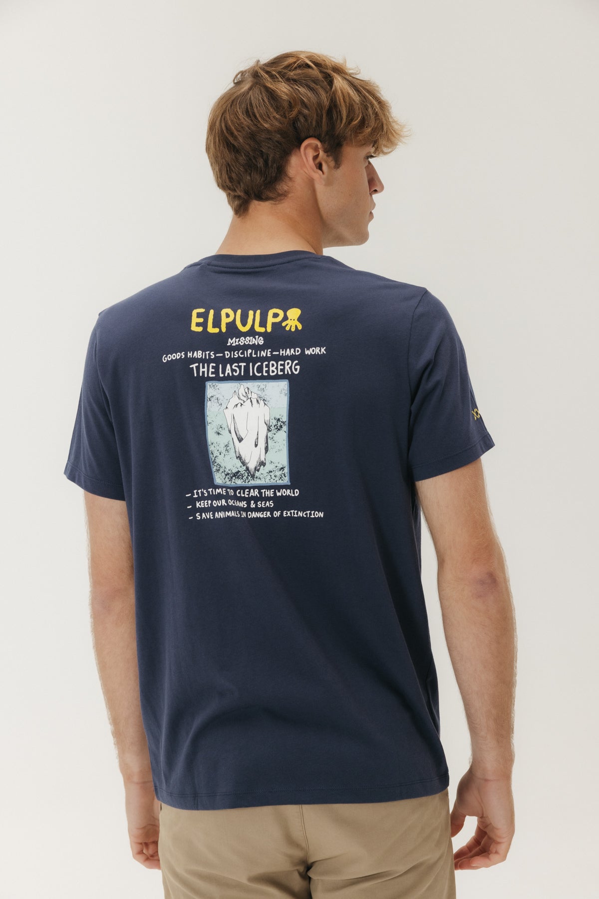 CAMISETA THE LAST ICEBERG AZUL MARINO DELAVÉ