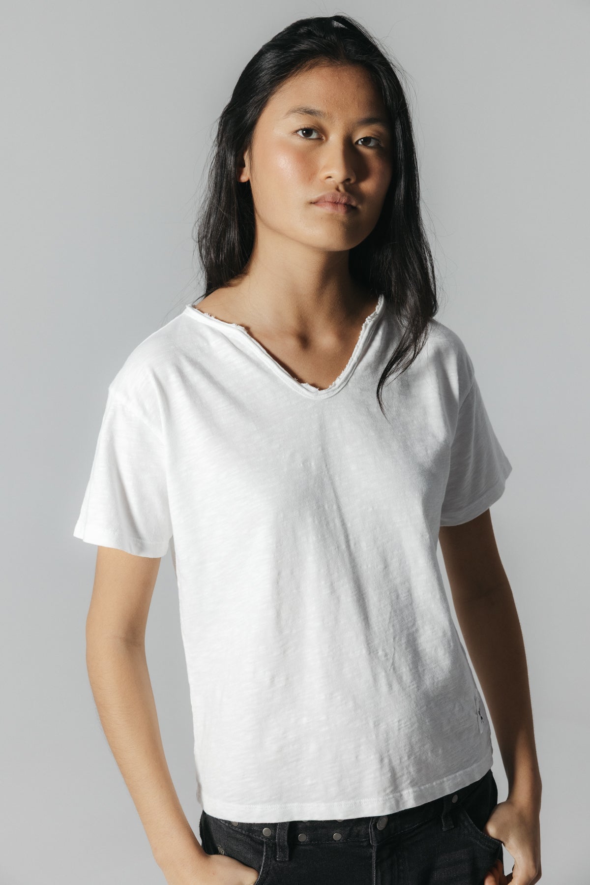 CAMISETA TEEN PARCHE BLANCO PURO