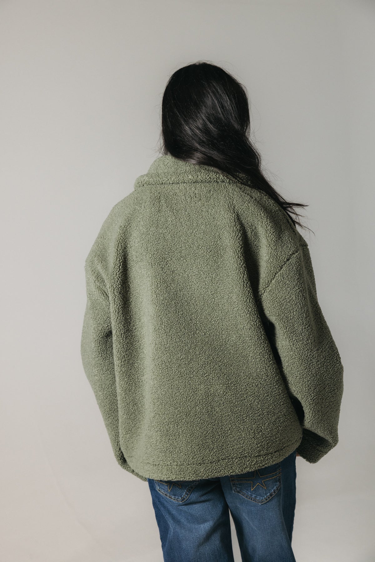 ABRIGO TEEN BORREGUILLO VERDE MILITAR