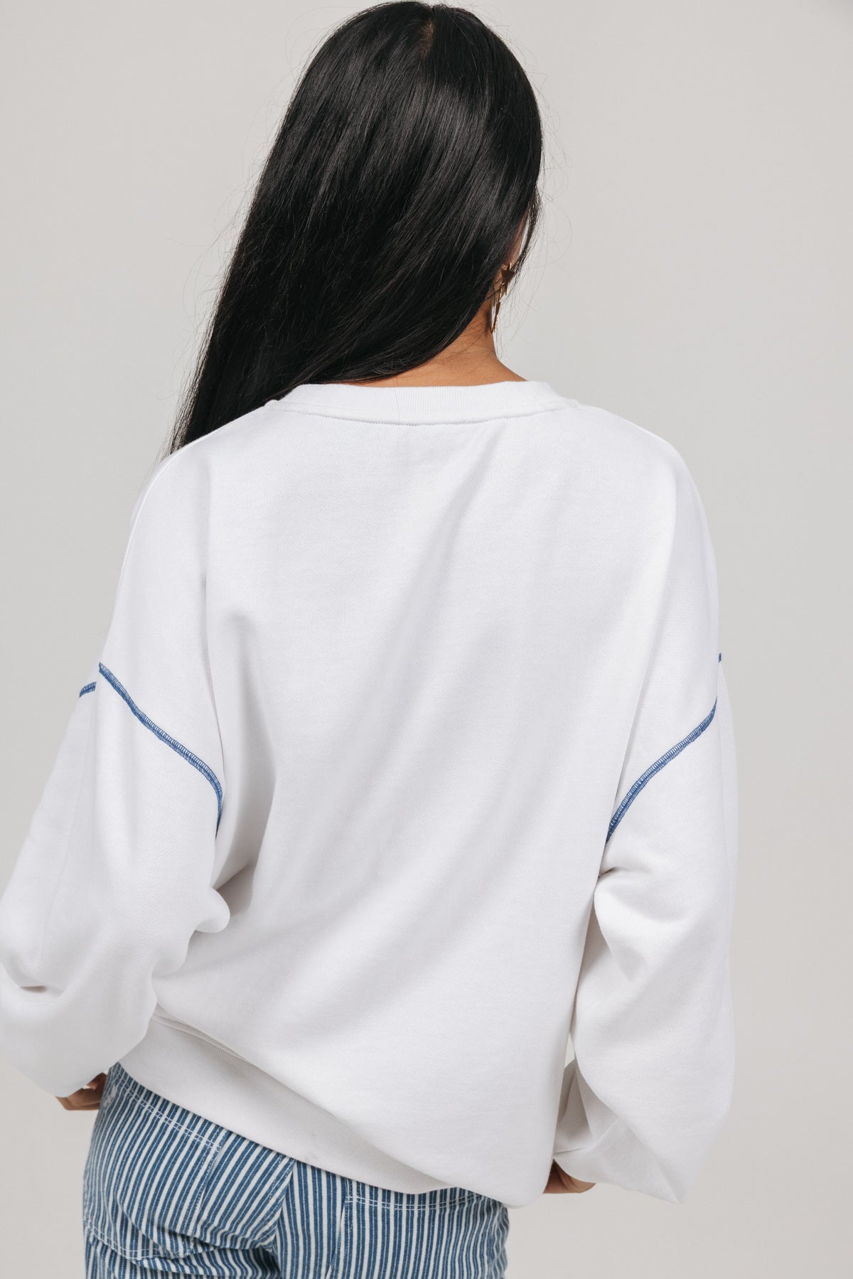 TEEN SALTY HAIR SWEATSHIRT PURE WHITE