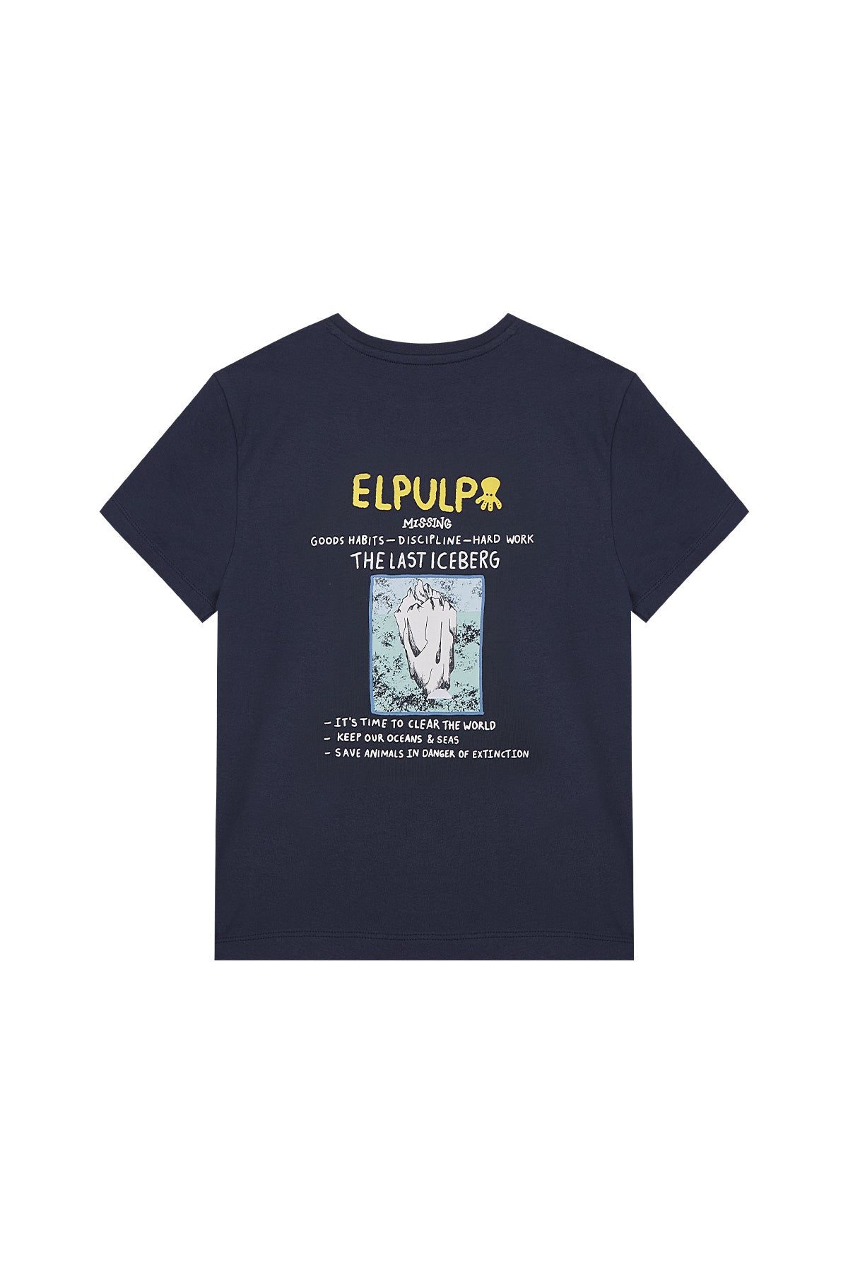 CAMISETA NIÑO THE LAST ICEBERG AZUL MARINO DELAVÉ