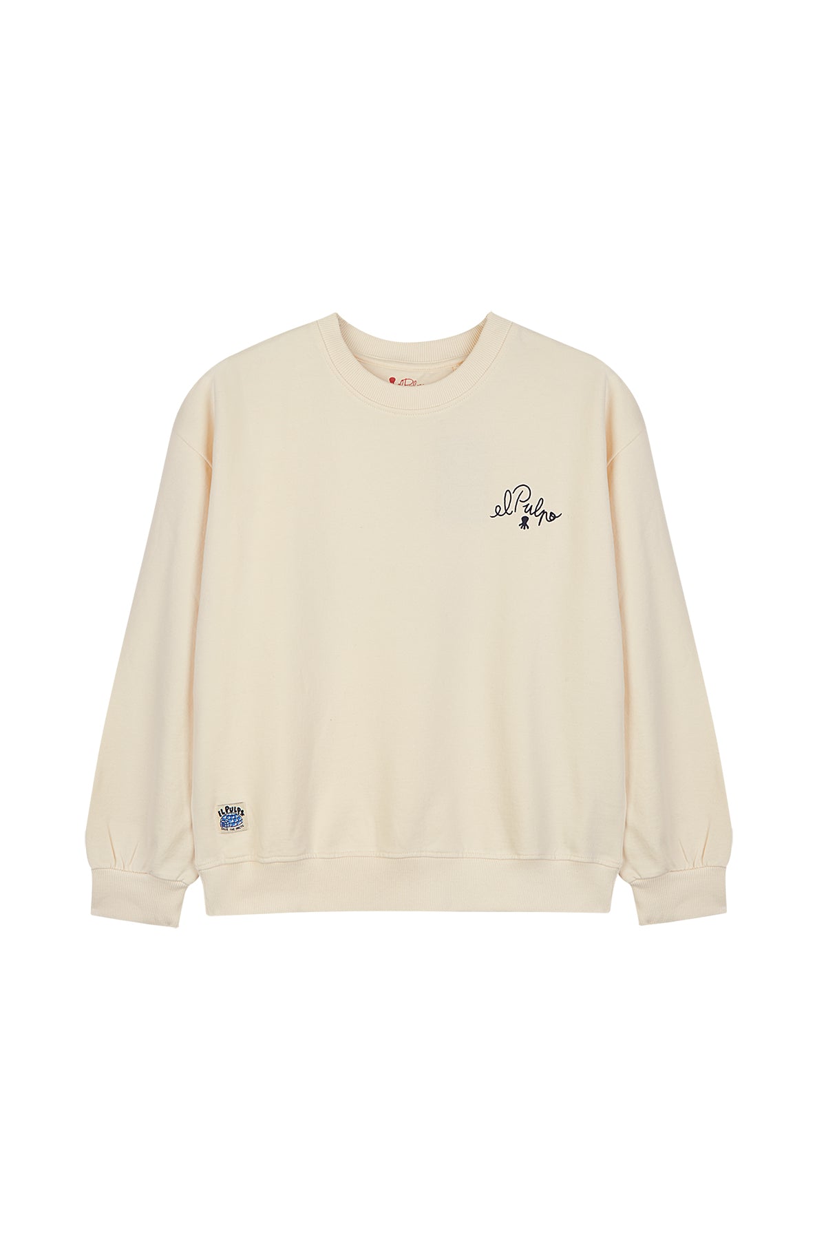 SUDADERA NIÑO OVERSIZE ELPULPO ARCTIC CLUB BLANCO ROTO