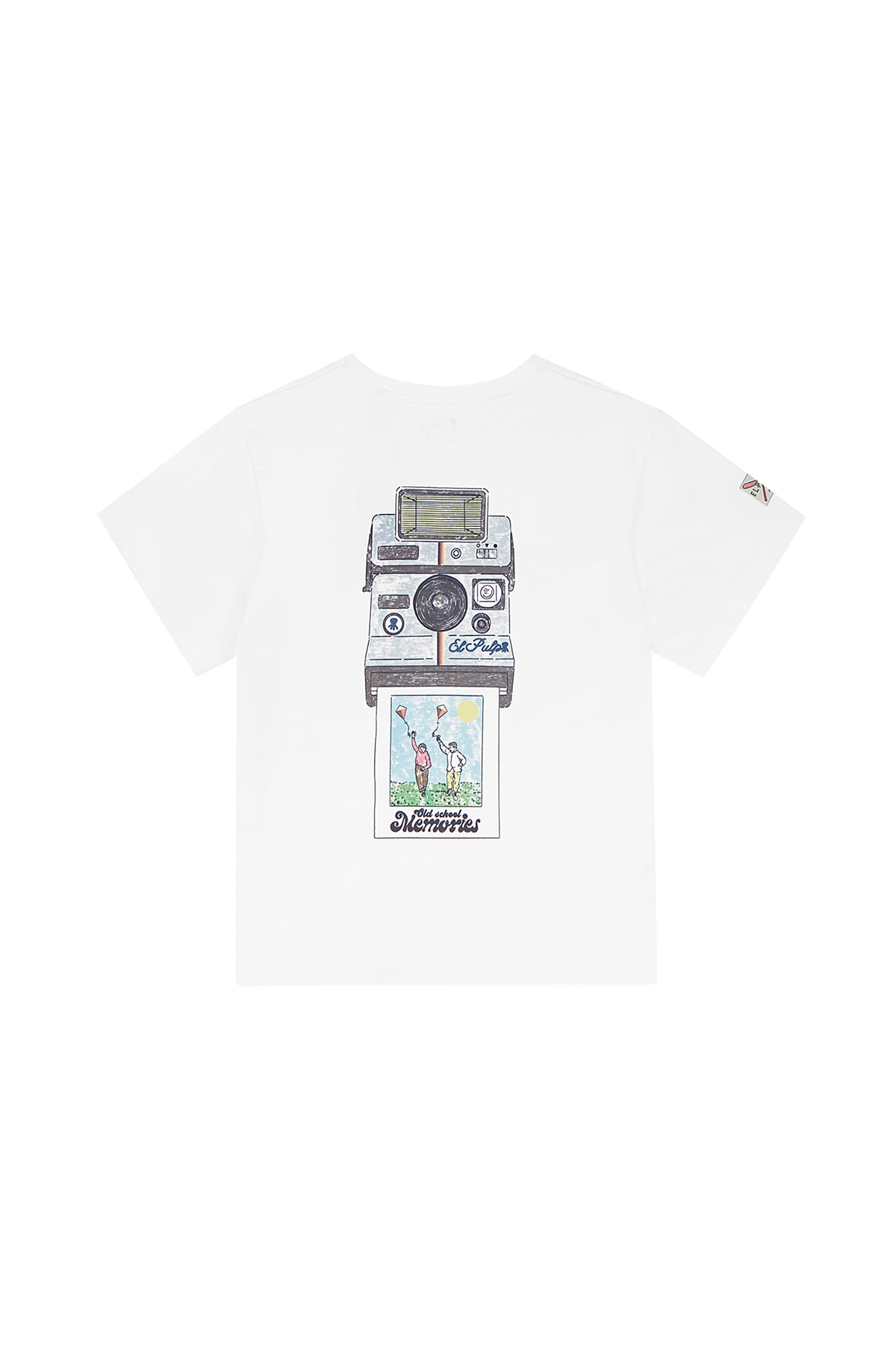 CAMISETA NIÑO OLD SCHOOL MEMORIES ELPULPO BLANCO PURO