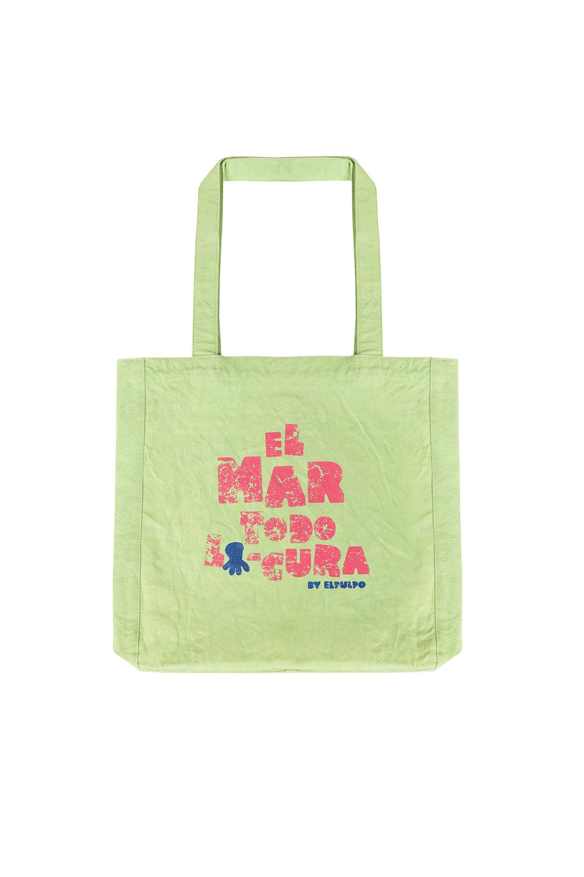 TEEN TOTE BAG PRINTED THE SEA ALL CRAZY LIGHT GREEN