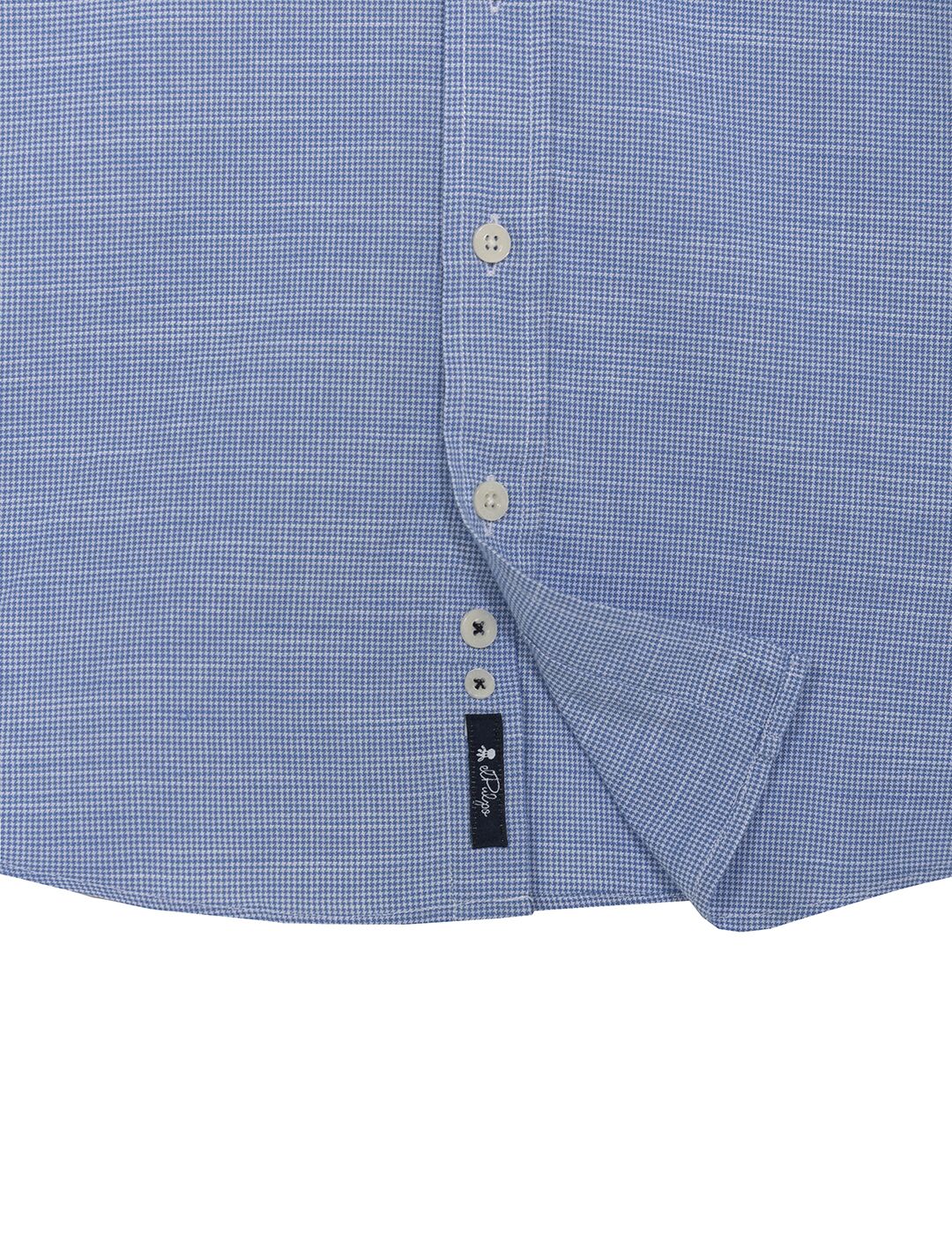 CAMISA NIÑO HOUNDSTOOTH BLUE AZUL CELESTE