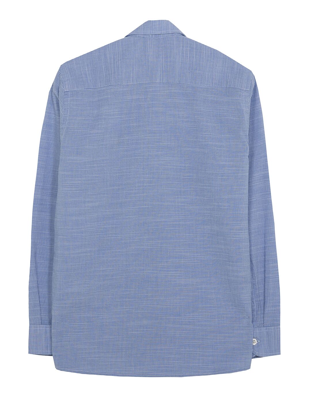 CAMISA NIÑO HOUNDSTOOTH BLUE AZUL CELESTE