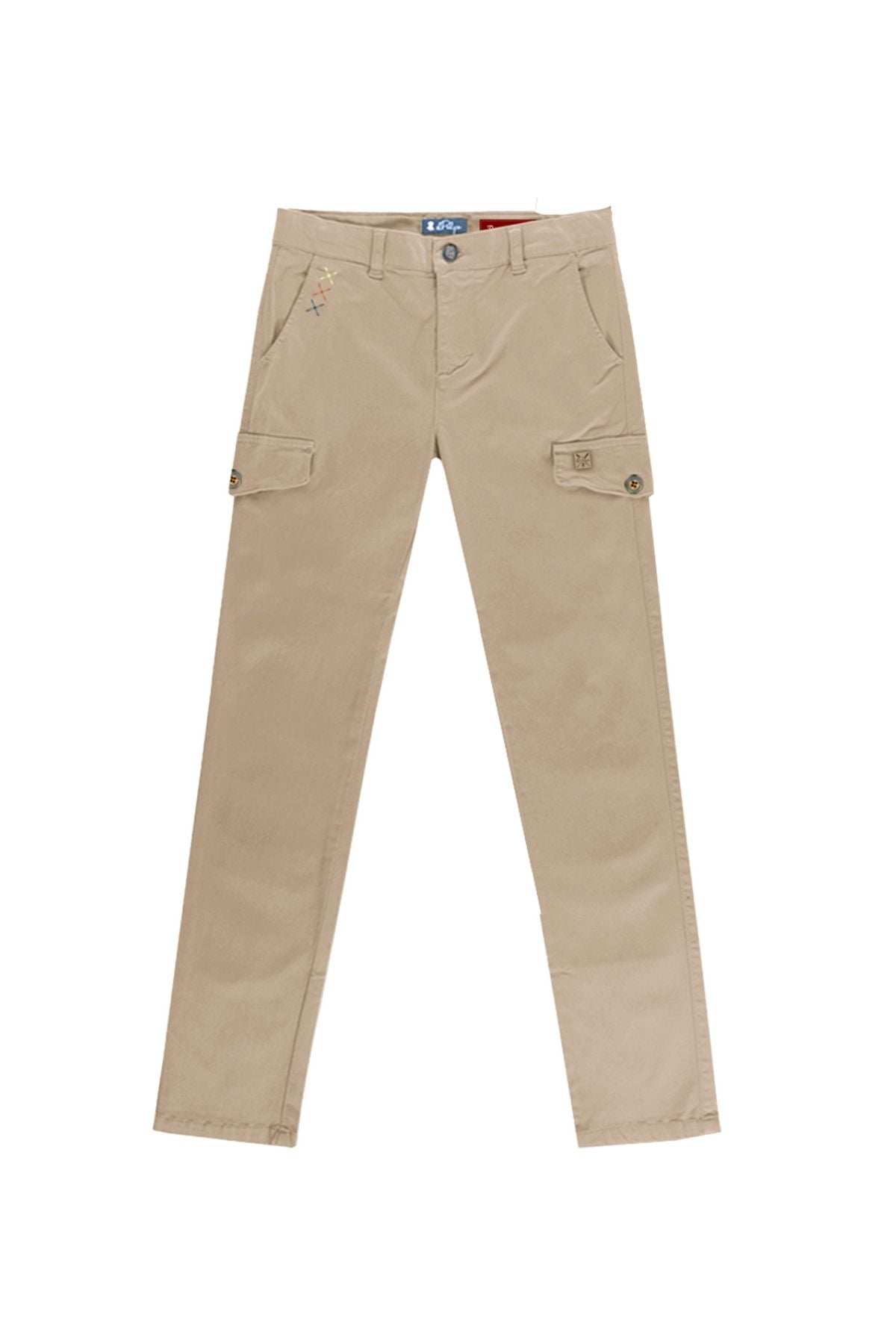PANTALON CARGO SATIN BEIGE