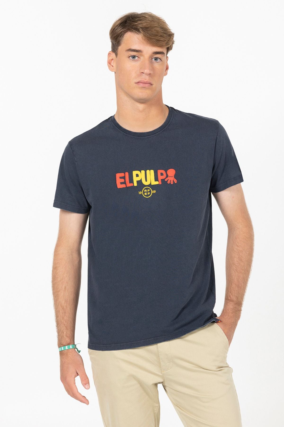 CAMISETA LETTERING RFEF AZUL MARINO DELAVÉ