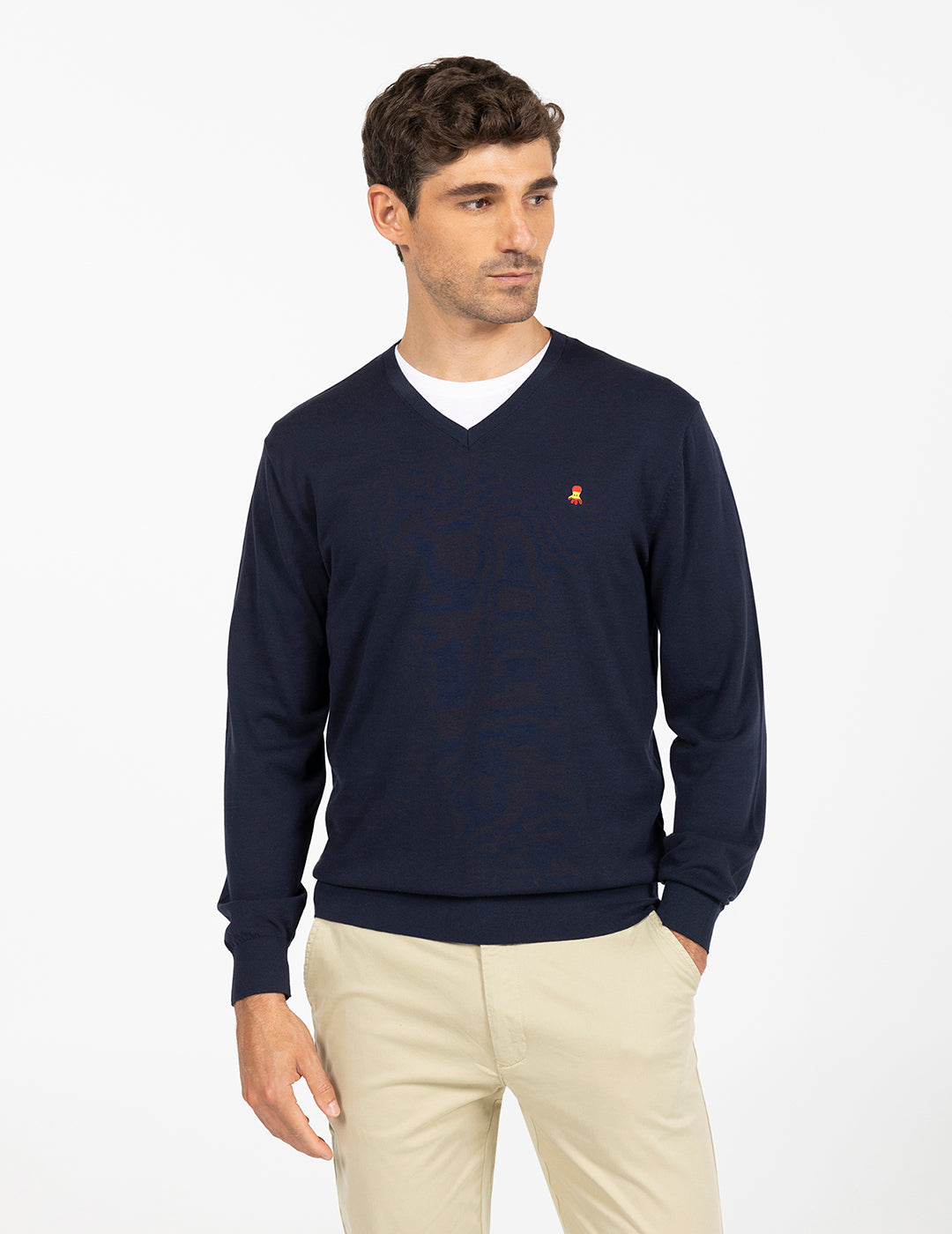 RFEF NAVY BLUE V-NECK JERSEY