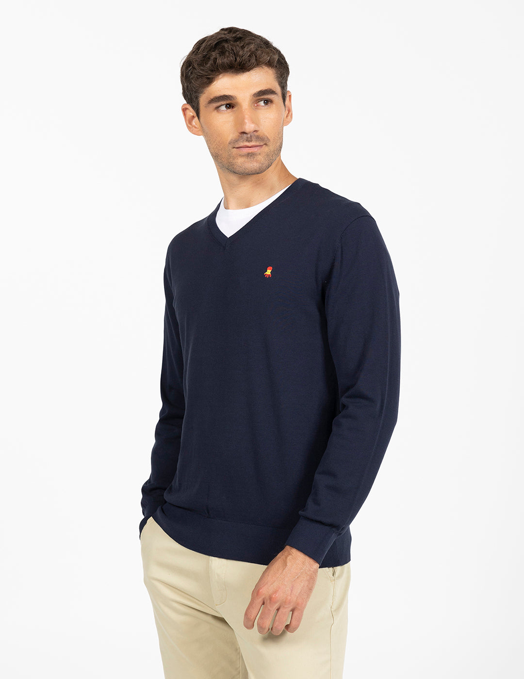 RFEF NAVY BLUE V-NECK JERSEY