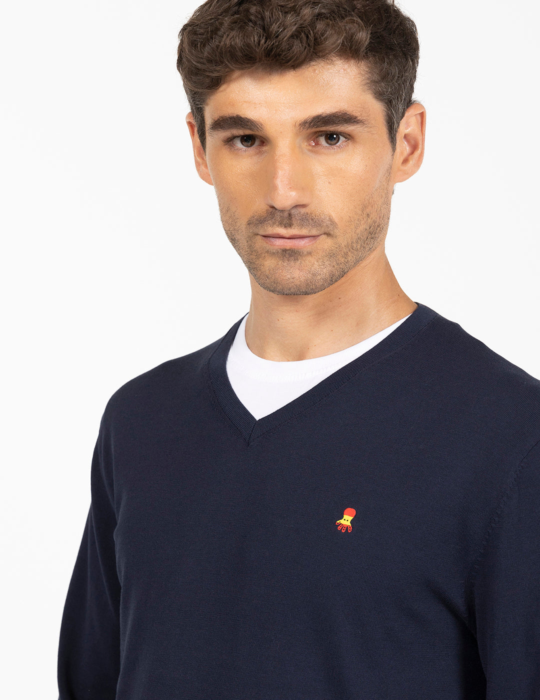 RFEF NAVY BLUE V-NECK JERSEY