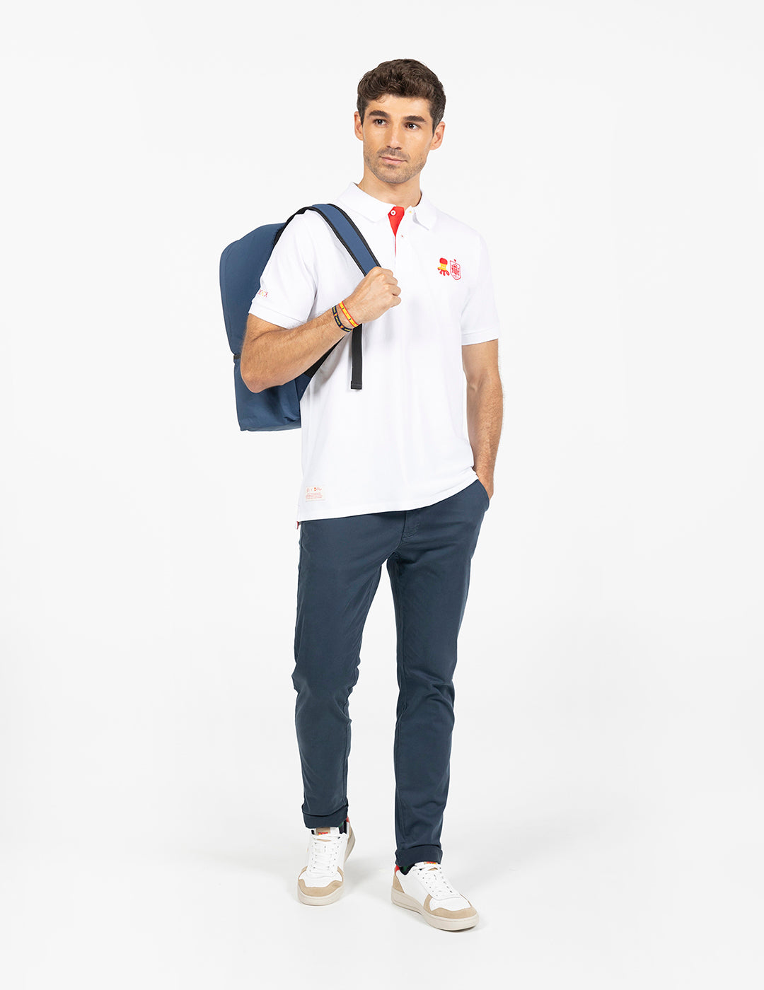POLO ESCUDO RFEF BLANCO PURO