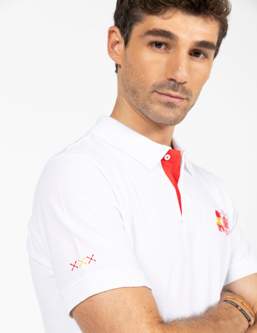 POLO ESCUDO RFEF BLANCO PURO